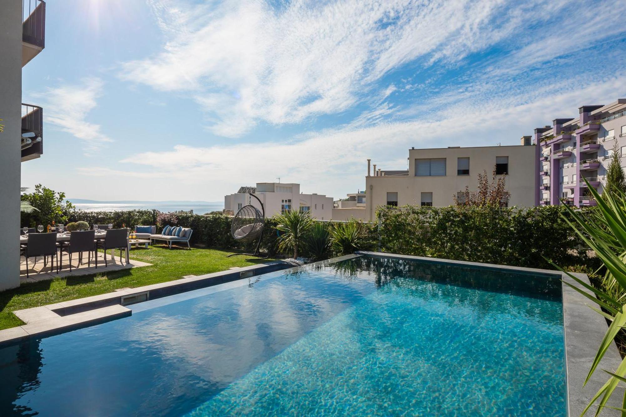 New Luxury With Private Heated Pool And Amazing Terrace With Seaview Apartment